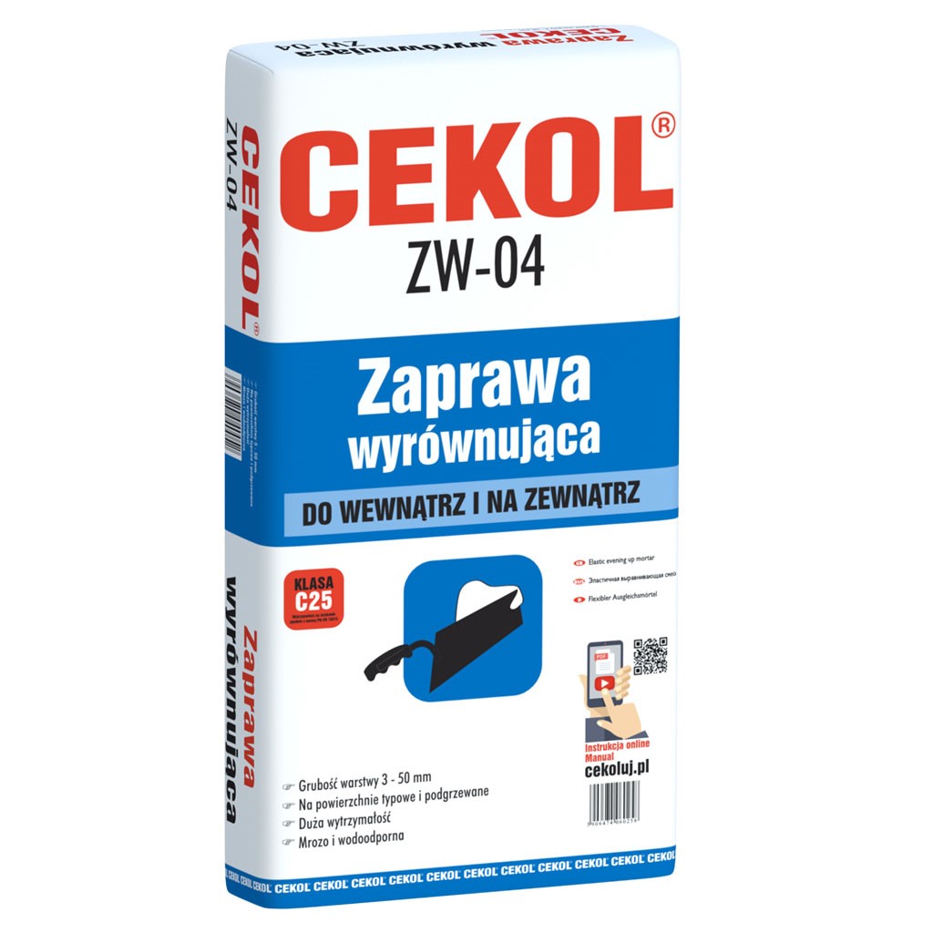 CEKOL ZAPRAWA WYRÓWNUJĄCA ZW-04 22KG