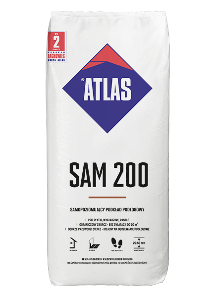 ATLAS ZAPRAWA SAMOPOZIOMUJĄCA SAM 200 25KG