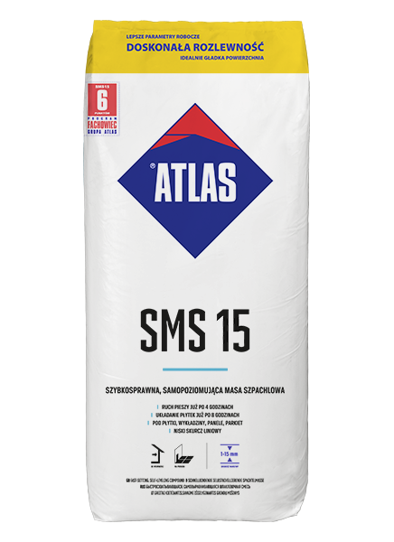 ATLAS ZAPRAWA SAMOPOZIOMUJĄCA SMS G15 25KG 1-15mm