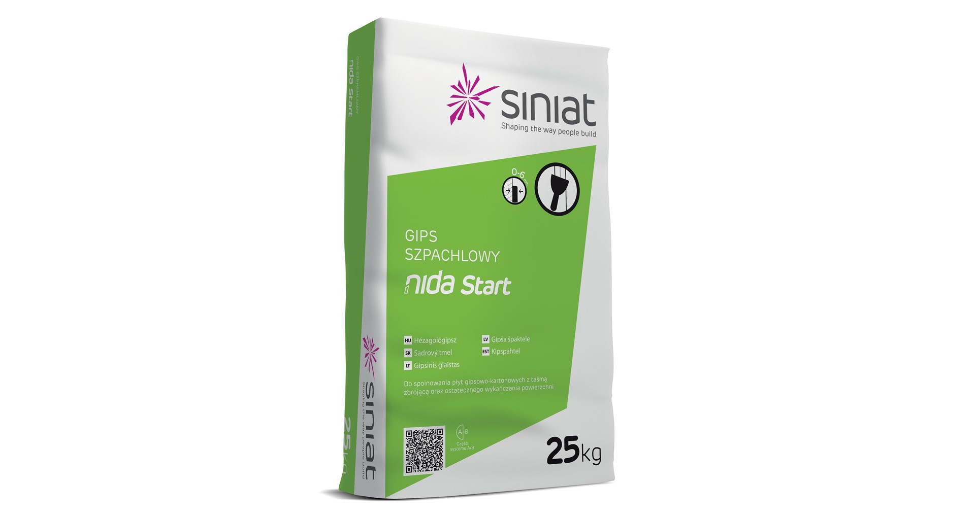 SINIAT GIPS SZPACHLOWY START 25KG