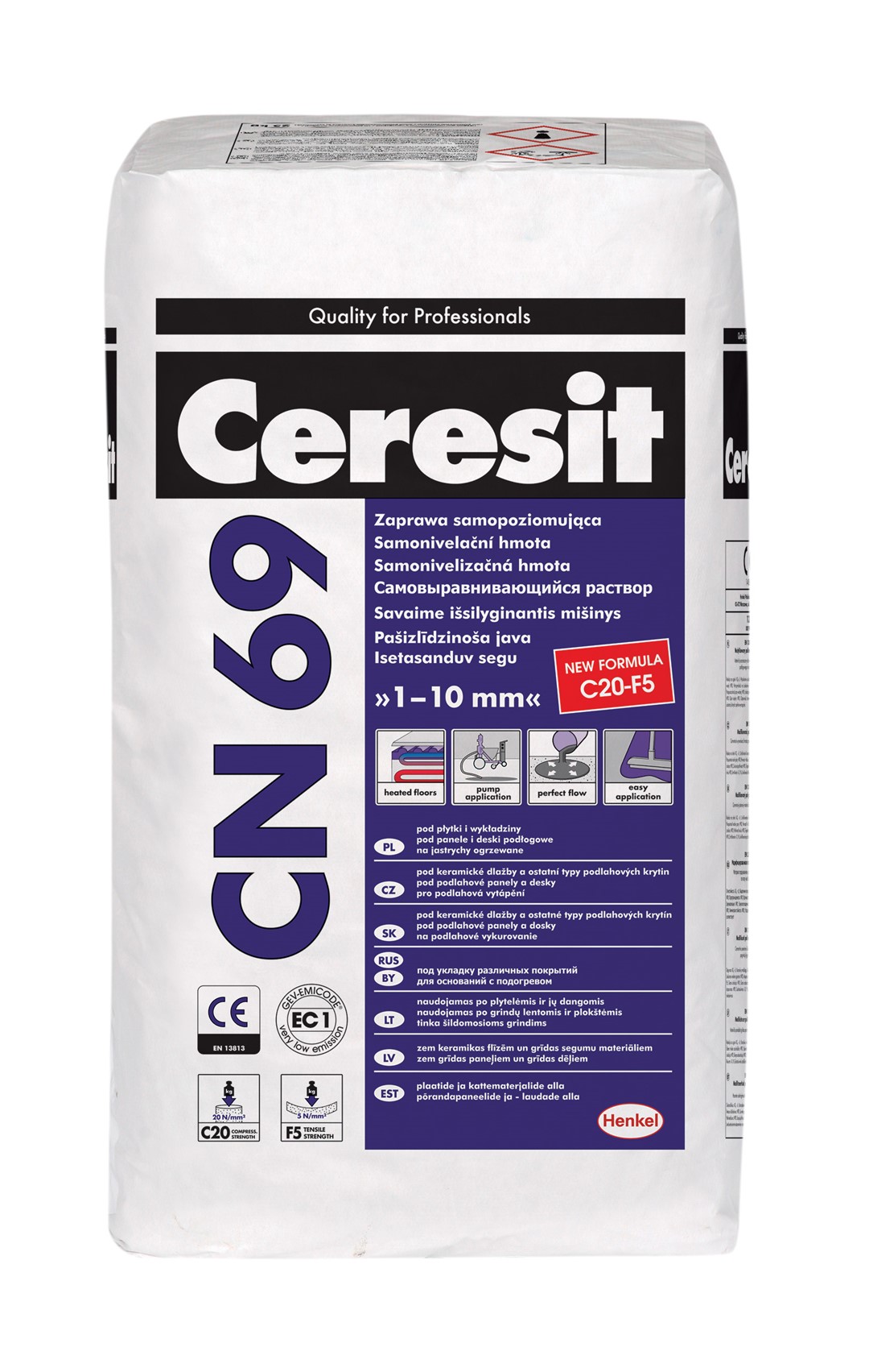 CERESIT ZAPRAWA SAMOPOZIOMUJĄCA CN69 25KG *
