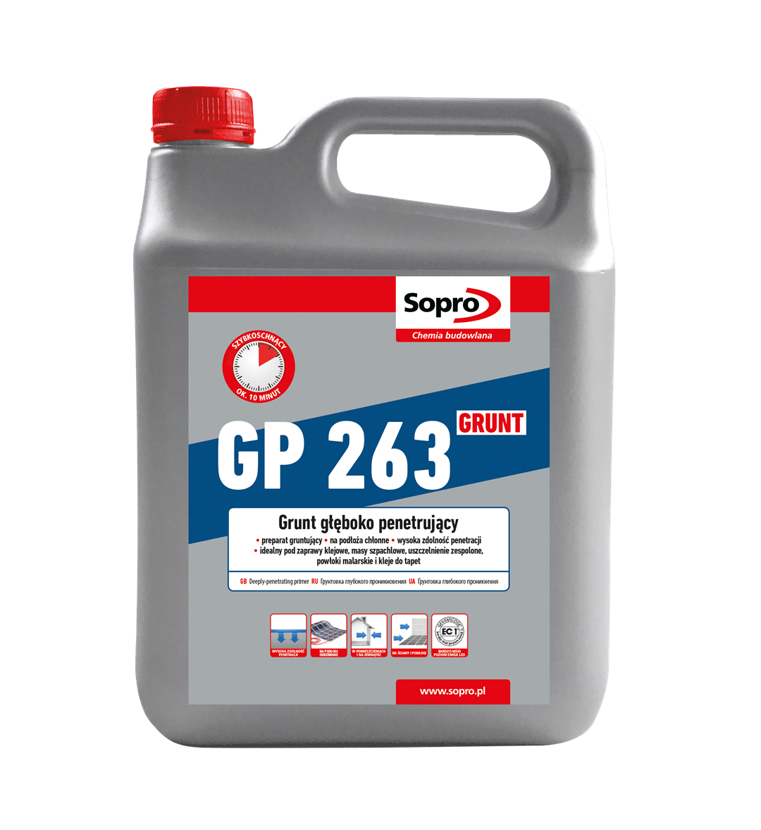 SOPRO S-GRUNT 263 GRUNT GŁ. PENETRUJĄCY 4KG