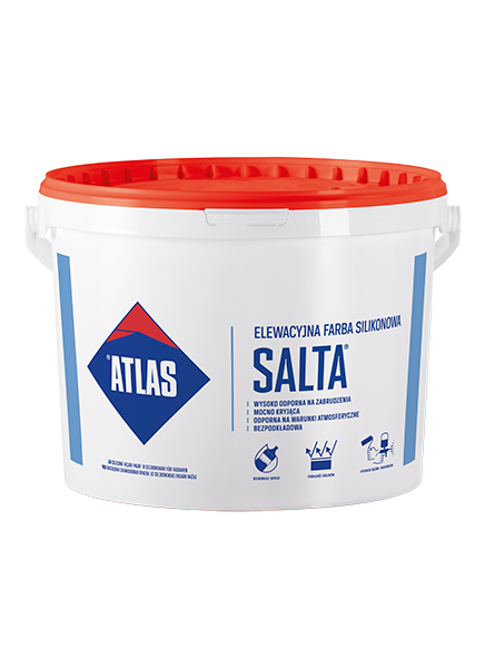 ATLAS BAZA FARBA SILIKONOWA SALTA AFS BIAŁA 10L
