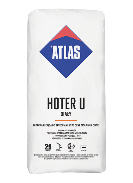 ATLAS ZAPRAWA KLEJOWA HOTER U BIAŁY 25KG