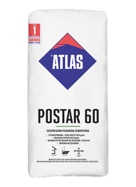 ATLAS ZAPRAWA POSTAR  60 25KG wewn, zewn 6h