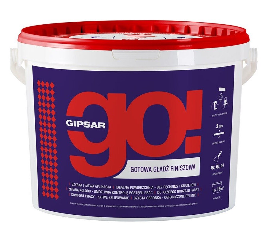ATLAS GIPSAR GO GOTOWA GŁADŹ FINISZOWA 18KG
