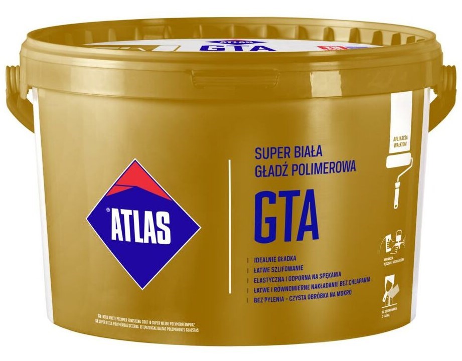 ATLAS GTA SUPER BIAŁA GŁADŹ POLIMEROWA  5KG