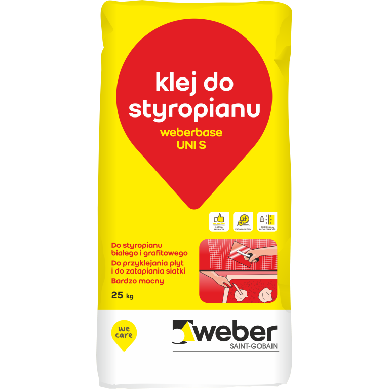 WEBER KLEJ DO STYROP.WEBERBASE UNI S 25KG