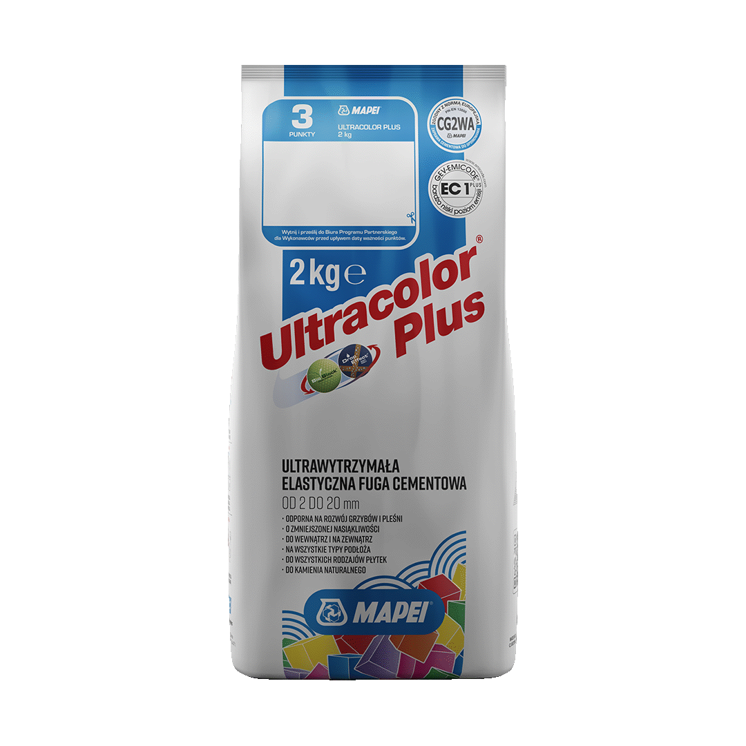 MAPEI FUGA ULTRACOLOR 116 2KG SZAŁWIOWY SZARY