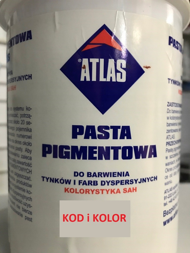 ATLAS PASTA PIGMENTOWA SAH 0009 KARMAZYN 1350 G