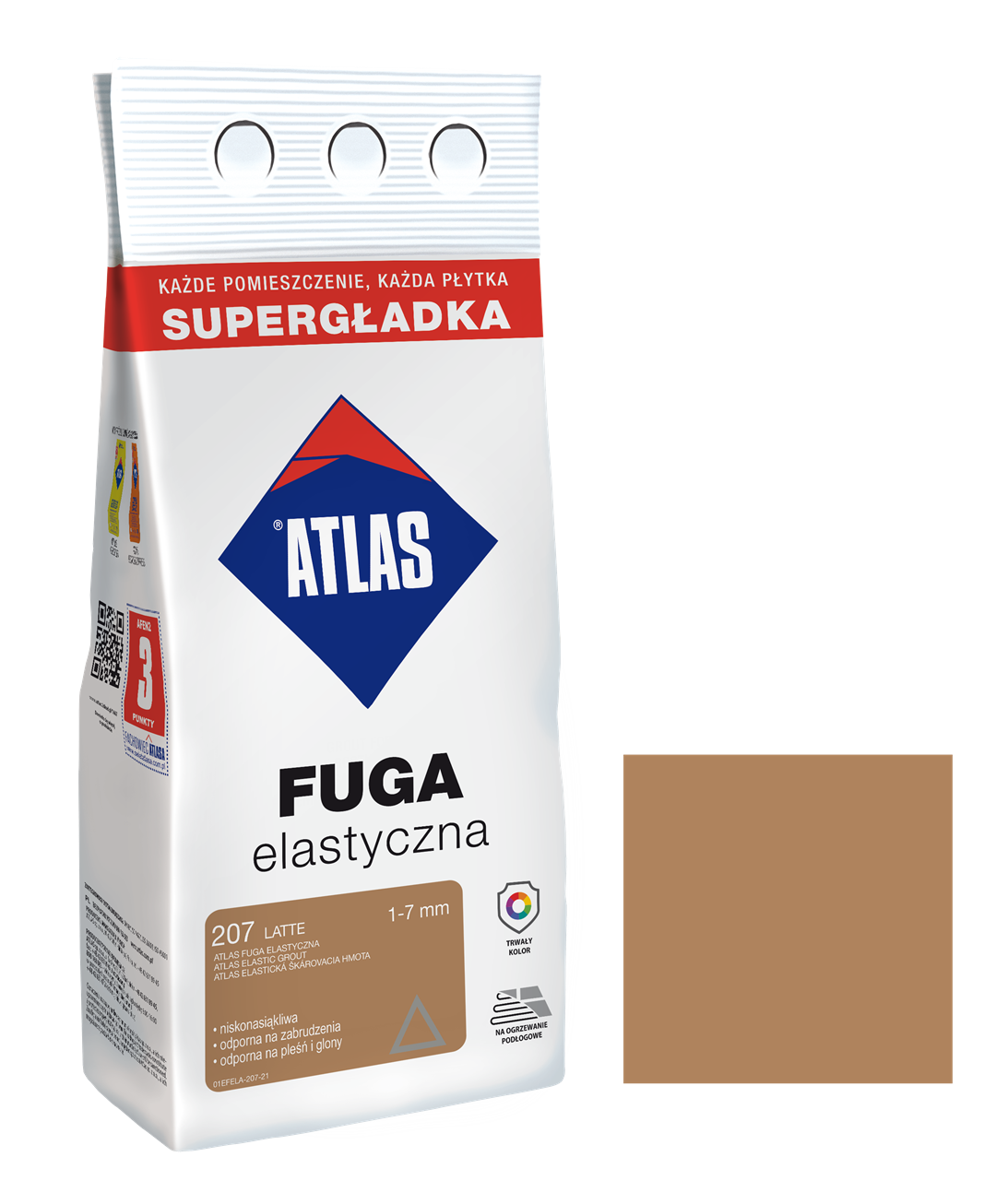 ATLAS FUGA ELASTYCZNA 207 LATTE 3KG