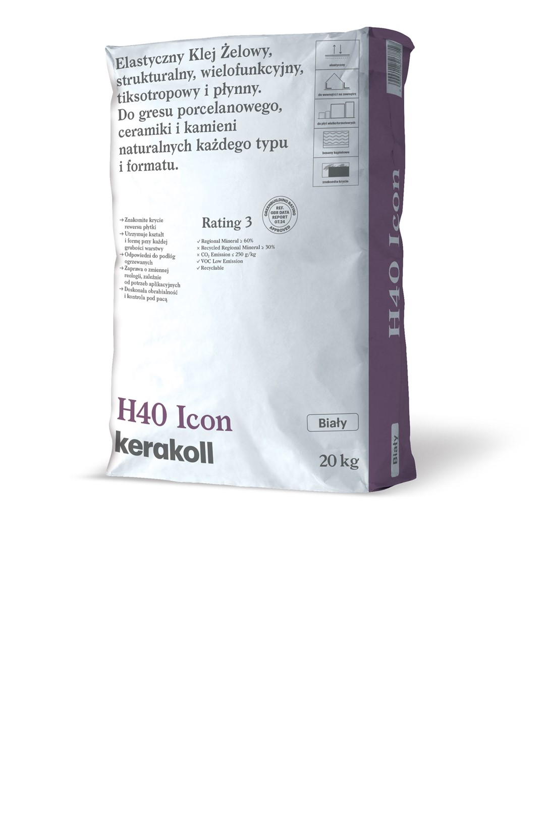 KERAKOLL H40 ICON BIAŁY 20KG
