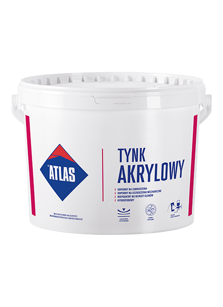 ATLAS BAZA TYNK AKRYLOWY N15 BIAŁA 25KG