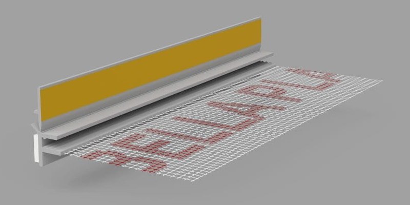 BP LISTWA 13 DYL Z SIATKĄ 3,0m MIDI 9/3mm SZARY J.