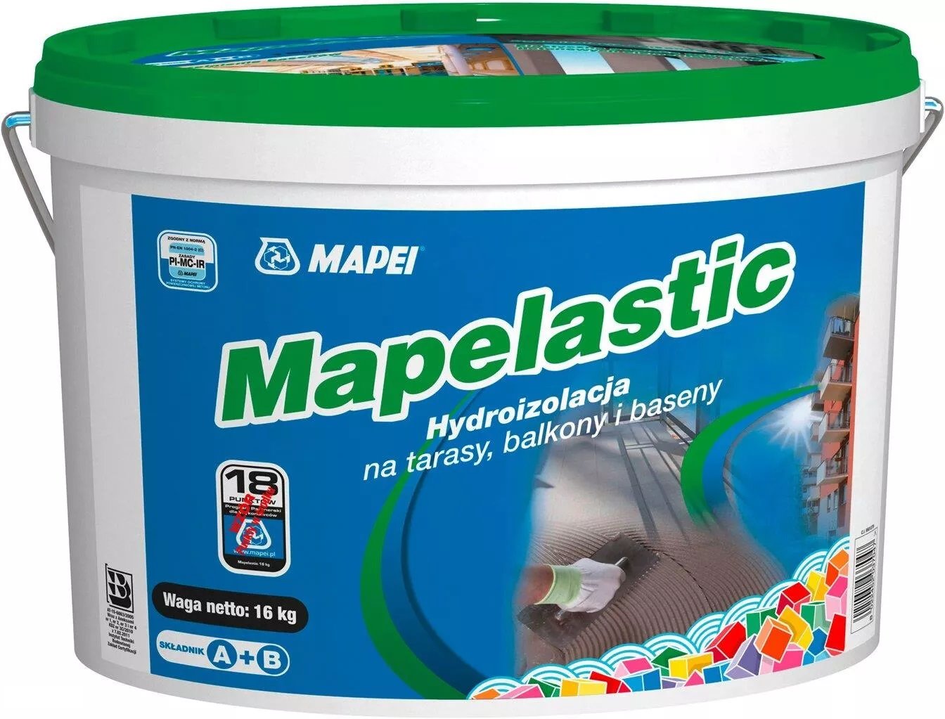 MAPEI MAPELASTIC 2-składn. A+B 16KG