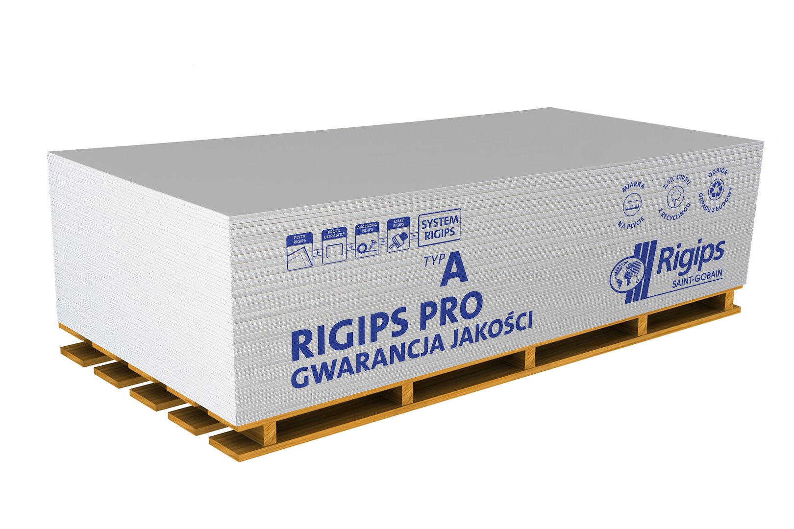 RIGIPS PŁYTA GKB PRO TYP A1.2*2.6M 12.5mm 11620104