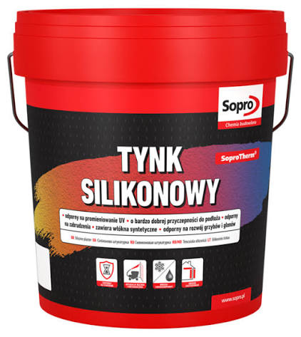 SOPRO THERM TYNK SILIKONOWY 1,5MM CERESIT WHITE SN