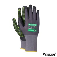 RĘKAWICE NitroFlex Dots 9 zielone nakrapiane