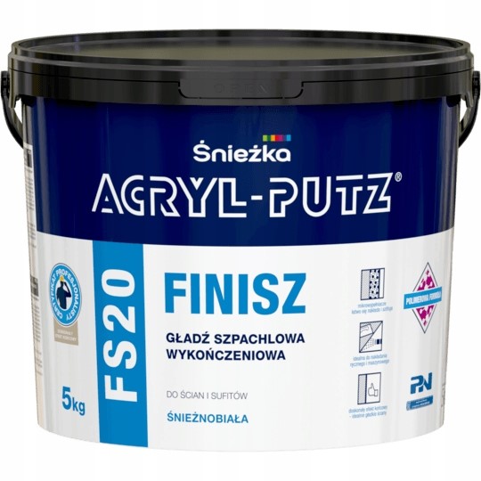 ŚNIEŻKA AKRYL-PUTZ FINISZ SZPACHLA GOT. 5KG
