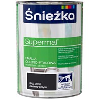 ŚNIEŻKA SUPERMAL EMALIA OLEJNA CZARNA 0,8L MAT