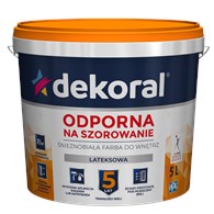 DEKORAL AKRYLIT  W  LATEKS. BIAŁA 5L*
