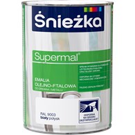 ŚNIEŻKA SUPERMAL EMALIA OLEJNA BIAŁA 0.8L POŁ