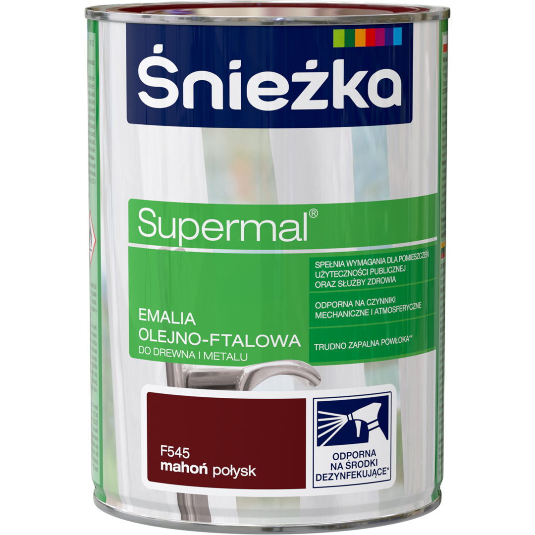 ŚNIEŻKA SUPERMAL EMALIA OLEJNA MAHOŃ 0,8L *